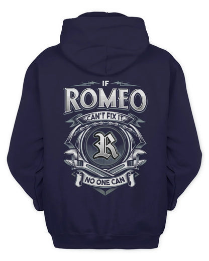 ROMEO AP81-K4-626 - Personalized Ahmed Quote Apparel “If Ahmed Can't Fix It, No One Can” - Unisex Hoodie - Navy