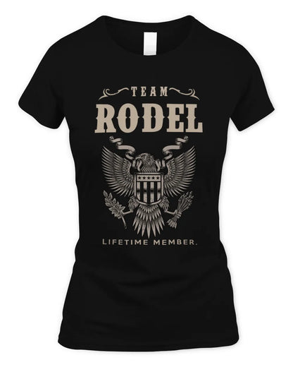 RODEL TP06-K82 – Personalized Classic Style Apparel “Team NAME Lifetime Member” - Women's Standard T-Shirt - Black