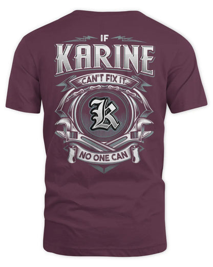KARINE AP81-K4-626 - Personalized Ahmed Quote Apparel “If Ahmed Can't Fix It, No One Can” - Unisex Standard T-Shirt - Maroon