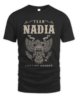 NADIA TP06-K82 – Personalized Classic Style Apparel “Team NAME Lifetime Member” - Unisex Standard T-Shirt - Black