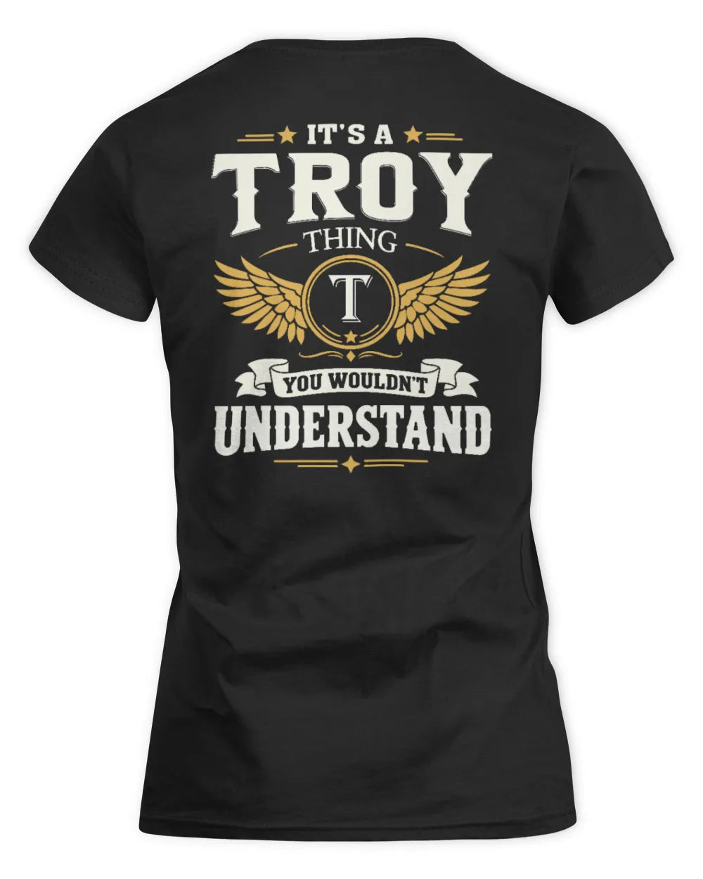 TROY KT06-M008 It’s a [NAME] Thing – You Wouldn’t Understand | Personalized Vintage T-Shirt - Women's Standard T-Shirt - Black