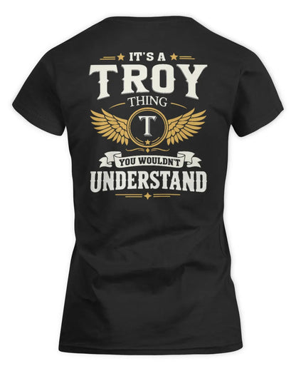 TROY KT06-M008 It’s a [NAME] Thing – You Wouldn’t Understand | Personalized Vintage T-Shirt - Women's Standard T-Shirt - Black