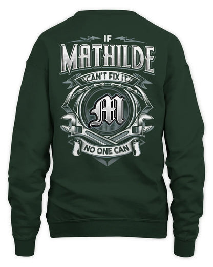 MATHILDE AP81-K4-626 - Personalized Ahmed Quote Apparel “If Ahmed Can't Fix It, No One Can” - Unisex Sweatshirt - Forest Green