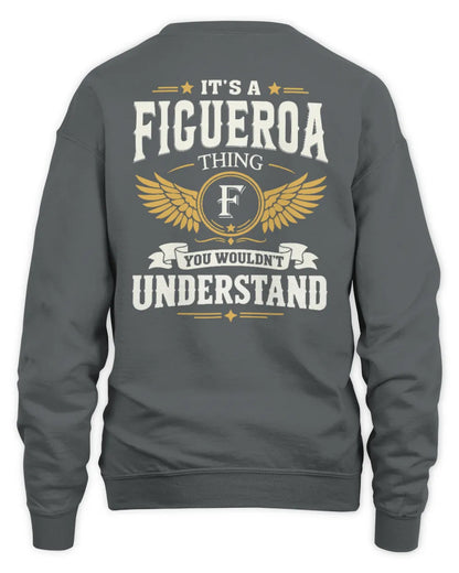 FIGUEROA KT06-M008 It’s a [NAME] Thing – You Wouldn’t Understand | Personalized Vintage T-Shirt - Unisex Sweatshirt - Charcoal