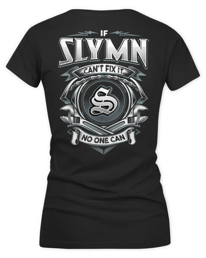 SLYMN AP81-K4-626 - Personalized Ahmed Quote Apparel “If Ahmed Can't Fix It, No One Can” - Women's V-Neck T-Shirt - Black