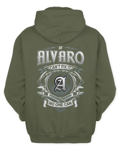 ALVARO AP81-K4-626 - Personalized Ahmed Quote Apparel “If Ahmed Can't Fix It, No One Can” - Unisex Hoodie - Military Green