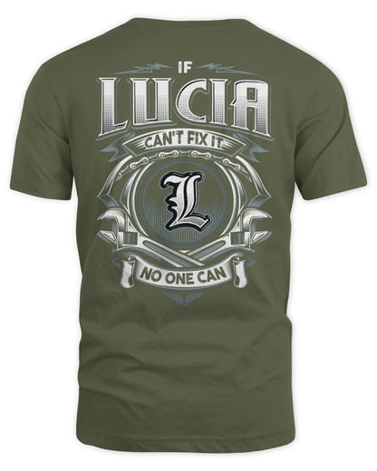 LUCIA AP81-K4-626 - Personalized Ahmed Quote Apparel “If Ahmed Can't Fix It, No One Can” - Unisex Standard T-Shirt - Military Green