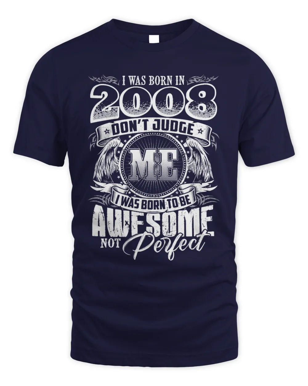 2008 HH89-K2 – Awesome Birth Year Quote T-Shirt - Unisex Standard T-Shirt - Navy