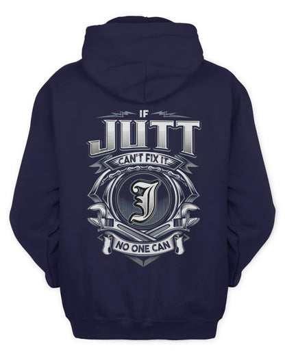 JUTT AP81-K4-626 - Personalized Ahmed Quote Apparel “If Ahmed Can't Fix It, No One Can” - Unisex Hoodie - Navy