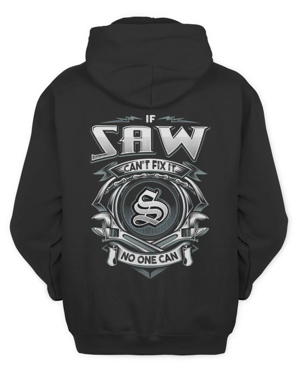 SAW AP81-K4-626 - Personalized Ahmed Quote Apparel “If Ahmed Can't Fix It, No One Can” - Unisex Hoodie - Black