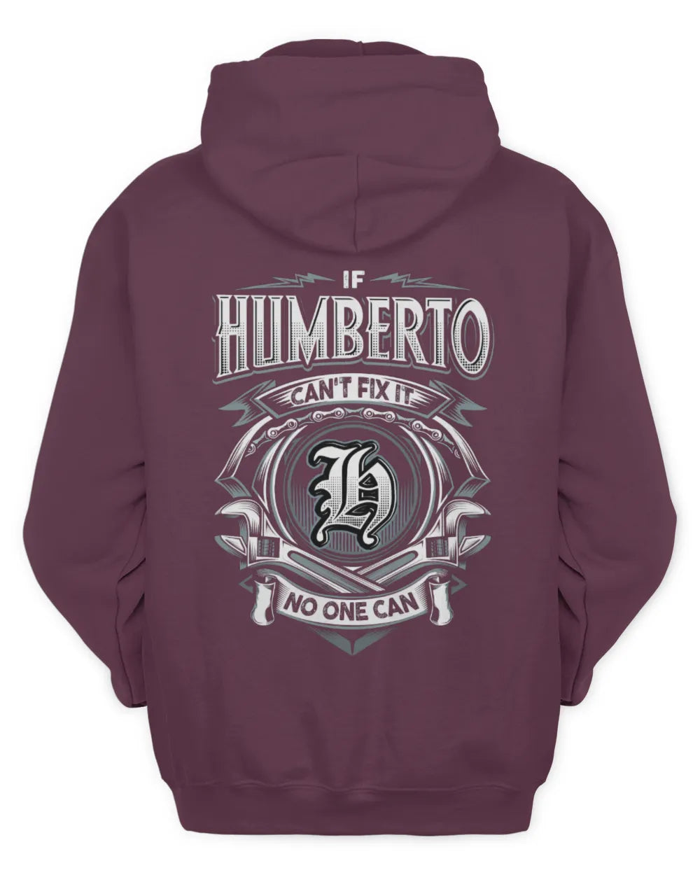 HUMBERTO AP81-K4-626 - Personalized Ahmed Quote Apparel “If Ahmed Can't Fix It, No One Can” - Unisex Hoodie - Maroon