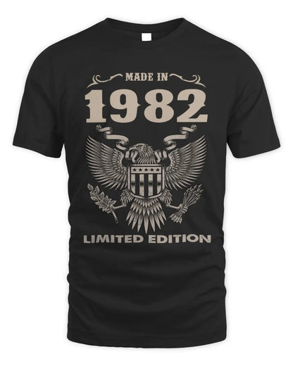 1982 HH89-K2 – Classic Birth Year Limited Edition T-Shirt - Unisex Standard T-Shirt - Black