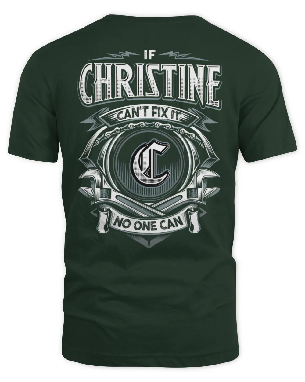 CHRISTINE AP81-K4-626 - Personalized Ahmed Quote Apparel “If Ahmed Can't Fix It, No One Can” - Unisex Standard T-Shirt - Forest Green