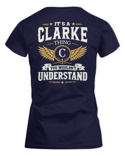 CLARKE KT06-M008 It’s a [NAME] Thing – You Wouldn’t Understand | Personalized Vintage T-Shirt - Women's Standard T-Shirt - Navy