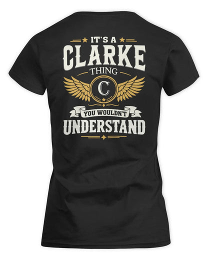 CLARKE KT06-M008 It’s a [NAME] Thing – You Wouldn’t Understand | Personalized Vintage T-Shirt - Women's Standard T-Shirt - Black