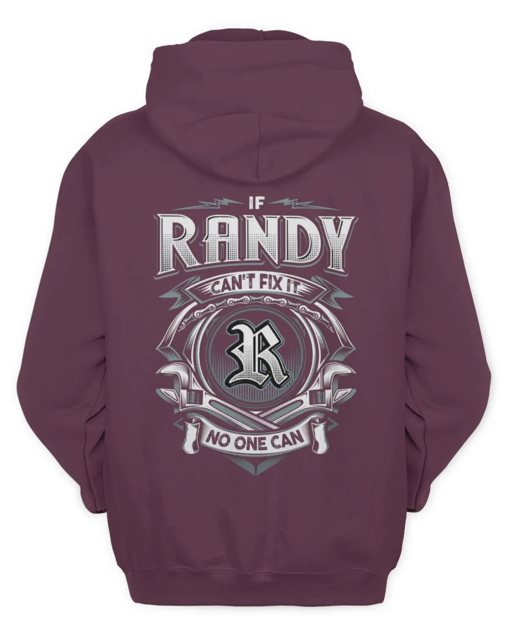 RANDY AP81-K4-626 - Personalized Ahmed Quote Apparel “If Ahmed Can't Fix It, No One Can” - Unisex Hoodie - Maroon