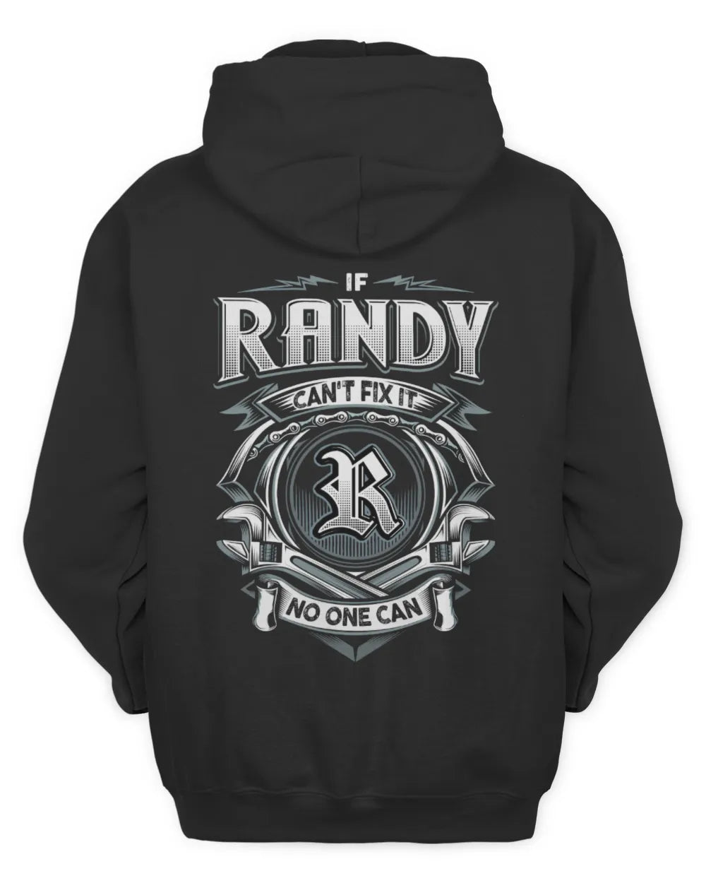 RANDY AP81-K4-626 - Personalized Ahmed Quote Apparel “If Ahmed Can't Fix It, No One Can” - Unisex Hoodie - Black