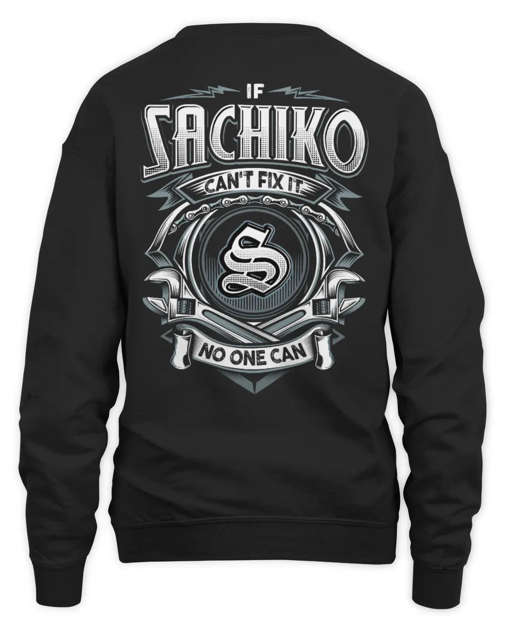 SACHIKO AP81-K4-626 - Personalized Ahmed Quote Apparel “If Ahmed Can't Fix It, No One Can” - Unisex Sweatshirt - Black