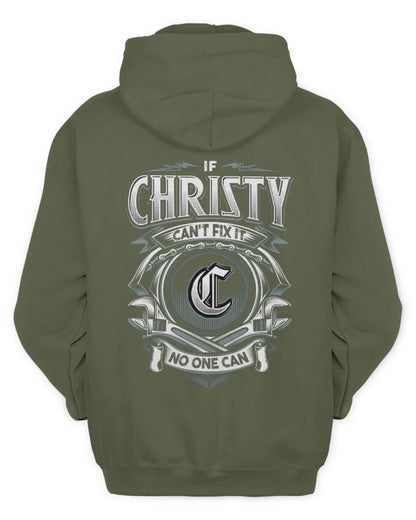 CHRISTY AP81-K4-626 - Personalized Ahmed Quote Apparel “If Ahmed Can't Fix It, No One Can” - Unisex Hoodie - Military Green