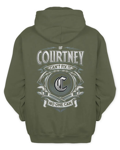 COURTNEY AP81-K4-626 - Personalized Ahmed Quote Apparel “If Ahmed Can't Fix It, No One Can” - Unisex Hoodie - Military Green