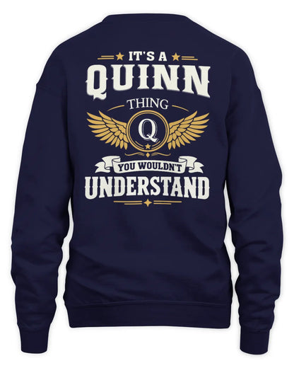 QUINN KT06-M008 It’s a [NAME] Thing – You Wouldn’t Understand | Personalized Vintage T-Shirt - Unisex Sweatshirt - Navy