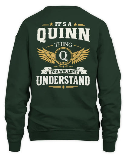 QUINN KT06-M008 It’s a [NAME] Thing – You Wouldn’t Understand | Personalized Vintage T-Shirt - Unisex Sweatshirt - Forest Green
