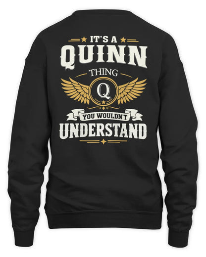 QUINN KT06-M008 It’s a [NAME] Thing – You Wouldn’t Understand | Personalized Vintage T-Shirt - Unisex Sweatshirt - Black