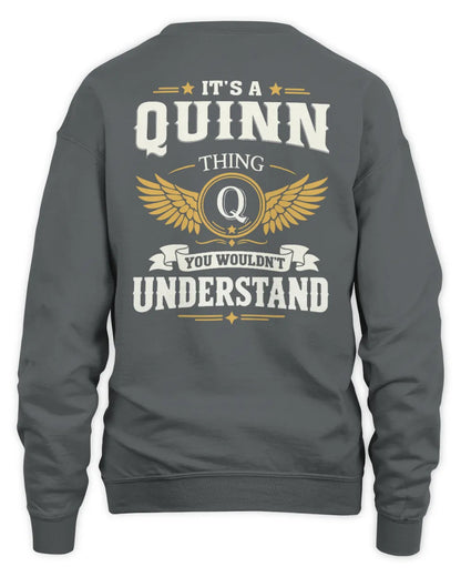 QUINN KT06-M008 It’s a [NAME] Thing – You Wouldn’t Understand | Personalized Vintage T-Shirt - Unisex Sweatshirt - Charcoal