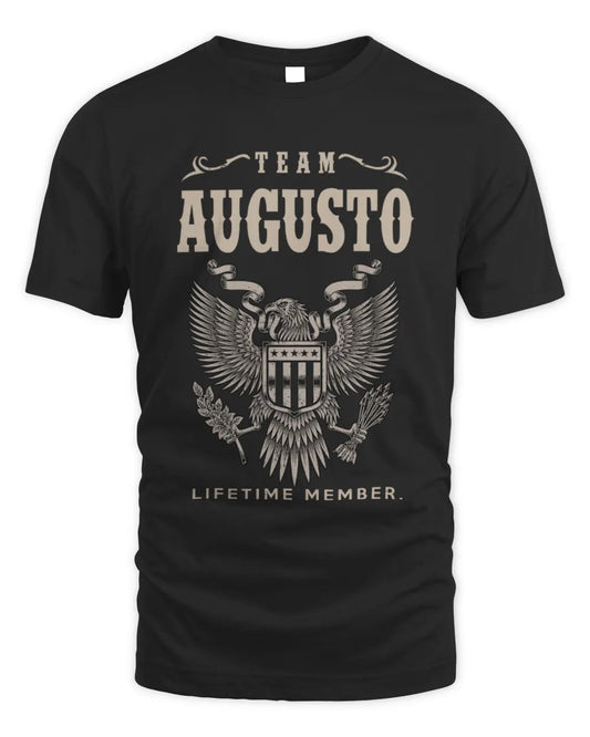 AUGUSTO TP06-K82 – Personalized Classic Style Apparel “Team NAME Lifetime Member” - Unisex Standard T-Shirt - Black