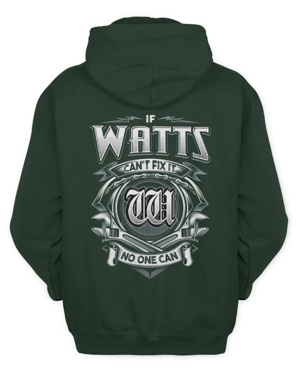 WATTS AP81-K4-626 - Personalized Ahmed Quote Apparel “If Ahmed Can't Fix It, No One Can” - Unisex Hoodie - Forest Green