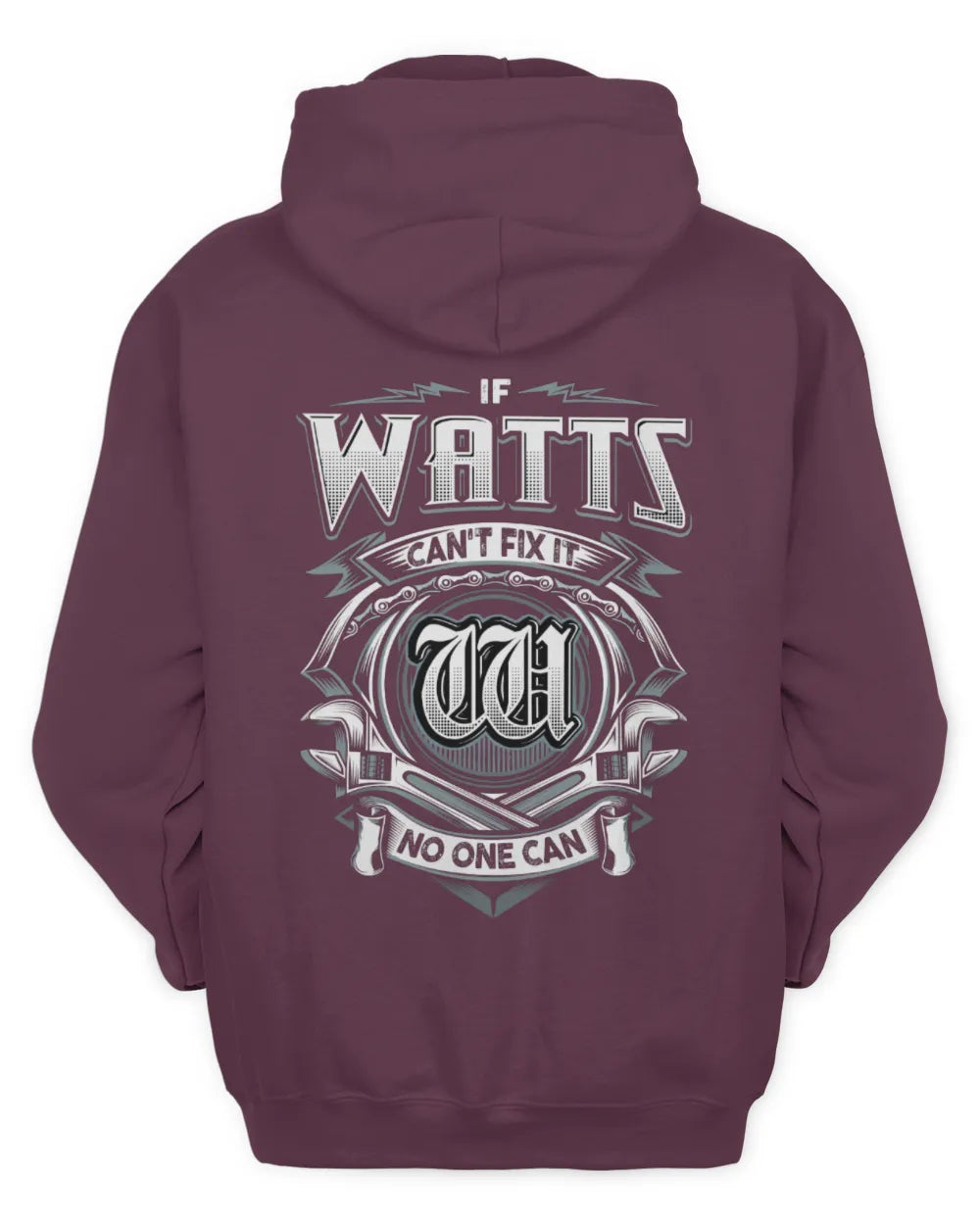 WATTS AP81-K4-626 - Personalized Ahmed Quote Apparel “If Ahmed Can't Fix It, No One Can” - Unisex Hoodie - Maroon