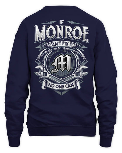 MONROE AP81-K4-626 - Personalized Ahmed Quote Apparel “If Ahmed Can't Fix It, No One Can” - Unisex Sweatshirt - Navy