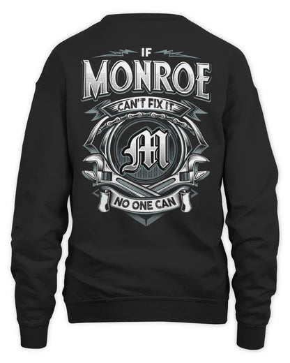 MONROE AP81-K4-626 - Personalized Ahmed Quote Apparel “If Ahmed Can't Fix It, No One Can” - Unisex Sweatshirt - Black