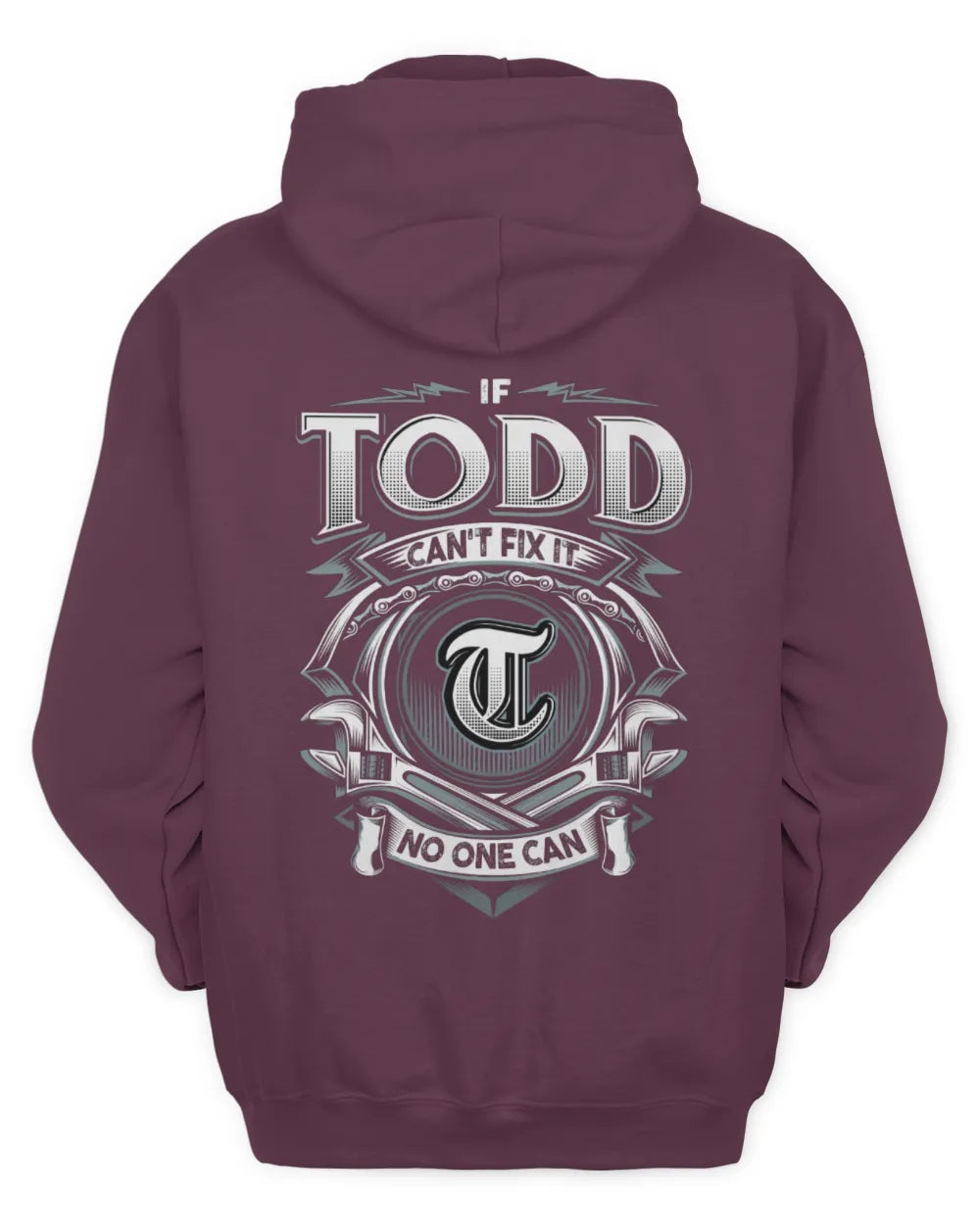 TODD AP81-K4-626 - Personalized Ahmed Quote Apparel “If Ahmed Can't Fix It, No One Can” - Unisex Hoodie - Maroon