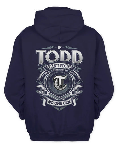 TODD AP81-K4-626 - Personalized Ahmed Quote Apparel “If Ahmed Can't Fix It, No One Can” - Unisex Hoodie - Navy