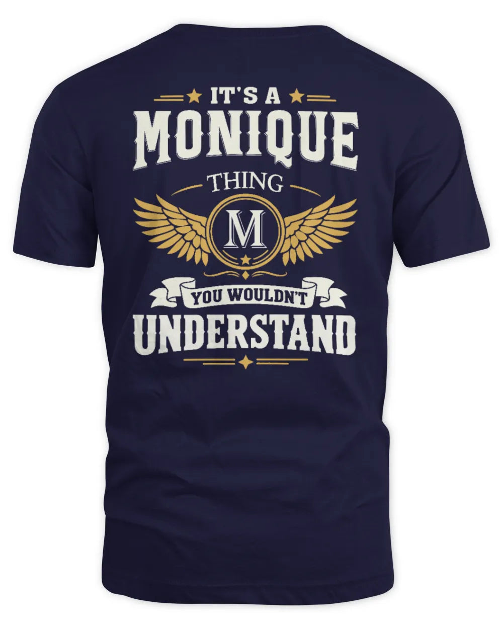 MONIQUE KT06-M008 It’s a [NAME] Thing – You Wouldn’t Understand | Personalized Vintage T-Shirt - Unisex Standard T-Shirt - Navy