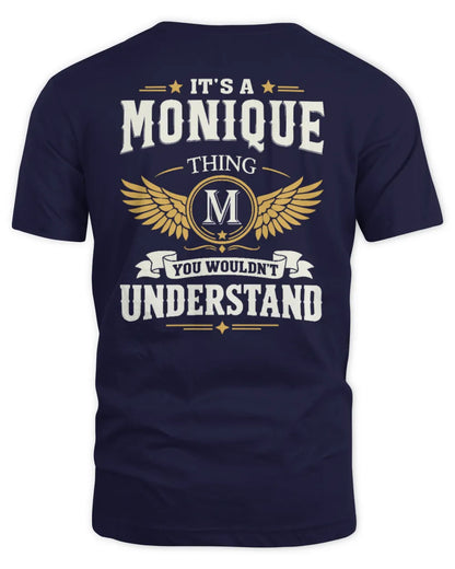 MONIQUE KT06-M008 It’s a [NAME] Thing – You Wouldn’t Understand | Personalized Vintage T-Shirt - Unisex Standard T-Shirt - Navy