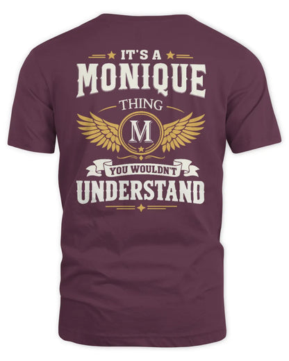 MONIQUE KT06-M008 It’s a [NAME] Thing – You Wouldn’t Understand | Personalized Vintage T-Shirt - Unisex Standard T-Shirt - Maroon
