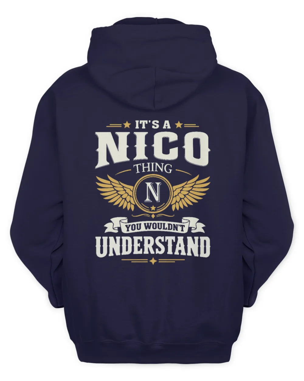 NICO KT06-M008 It’s a [NAME] Thing – You Wouldn’t Understand | Personalized Vintage T-Shirt - Unisex Hoodie - Navy