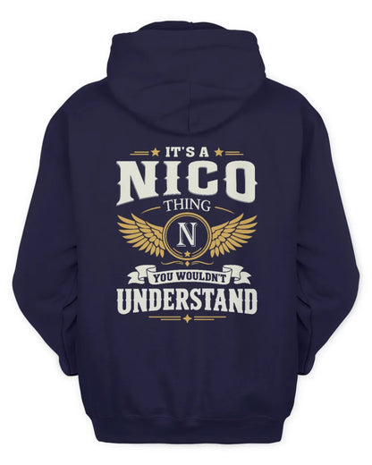 NICO KT06-M008 It’s a [NAME] Thing – You Wouldn’t Understand | Personalized Vintage T-Shirt - Unisex Hoodie - Navy