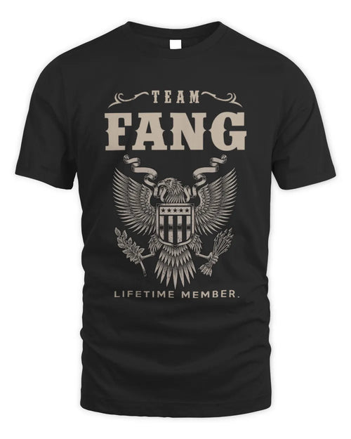 FANG TP06-K82 – Personalized Classic Style Apparel “Team NAME Lifetime Member” - Unisex Standard T-Shirt - Black