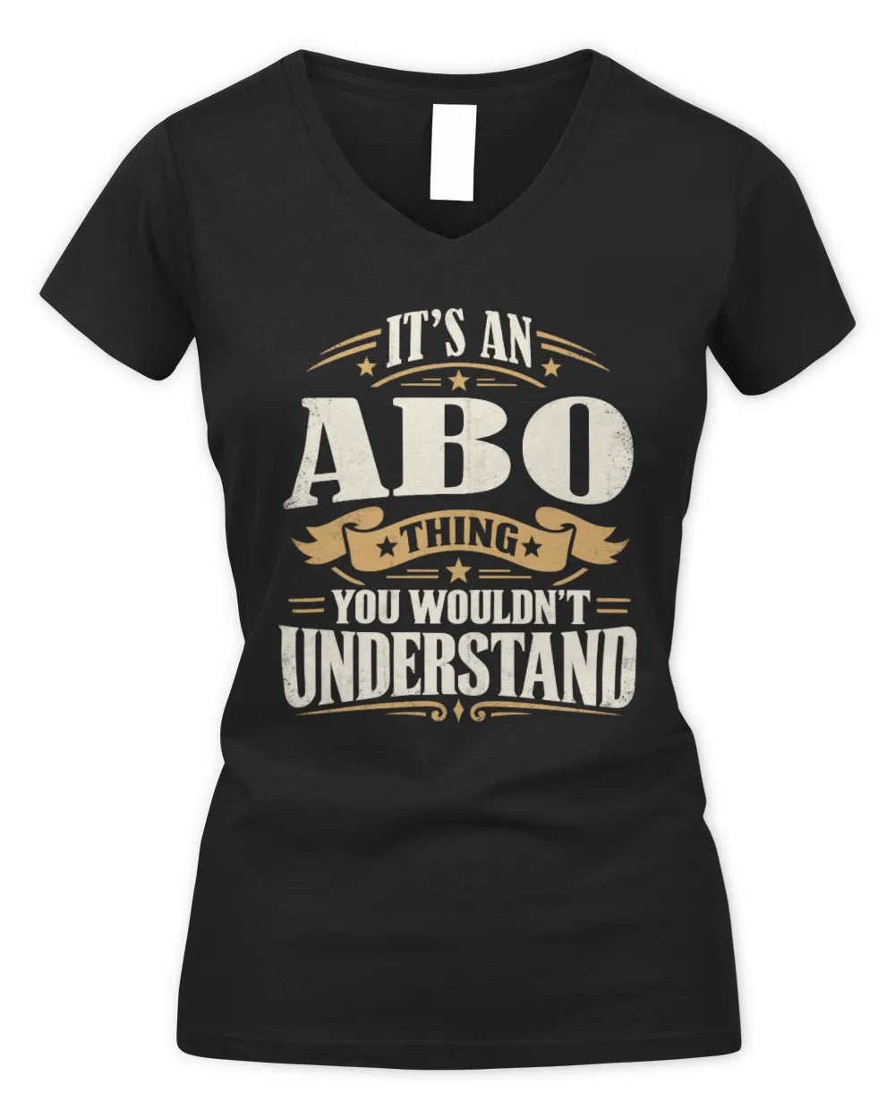 ABO P08 TH51 - Personalized “It’s a/an [NAME] Thing – You Wouldn’t Understand” Shirt - Women's V-Neck T-Shirt - Black
