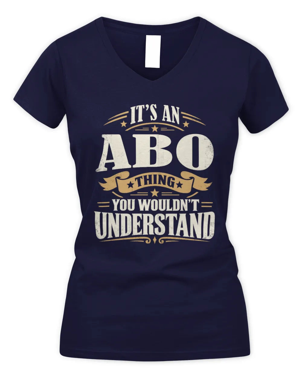 ABO P08 TH51 - Personalized “It’s a/an [NAME] Thing – You Wouldn’t Understand” Shirt - Women's V-Neck T-Shirt - Navy
