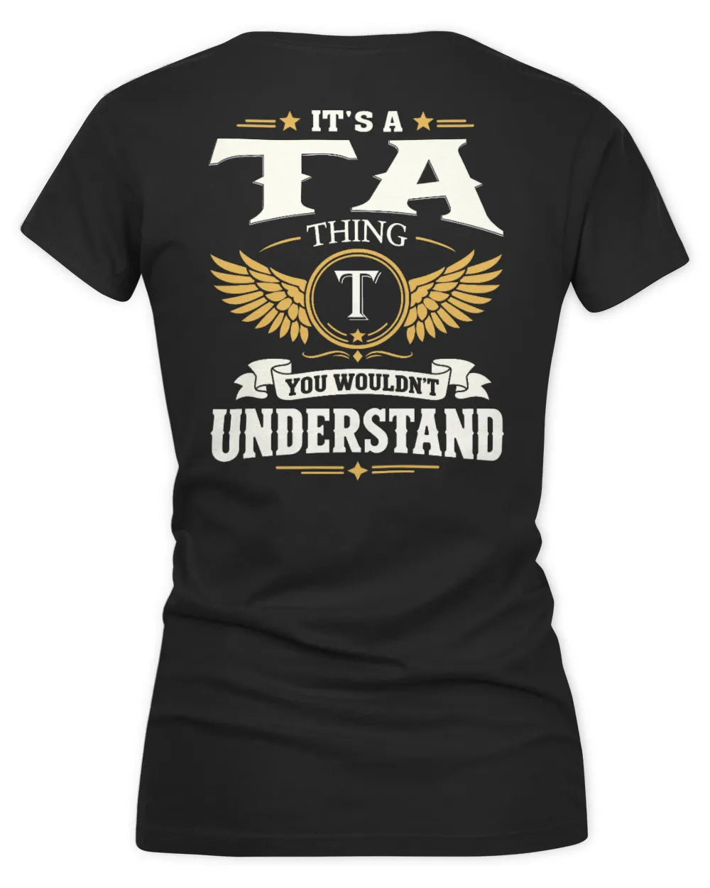TA KT06-M008 It’s a [NAME] Thing – You Wouldn’t Understand | Personalized Vintage T-Shirt - Women's V-Neck T-Shirt - Black