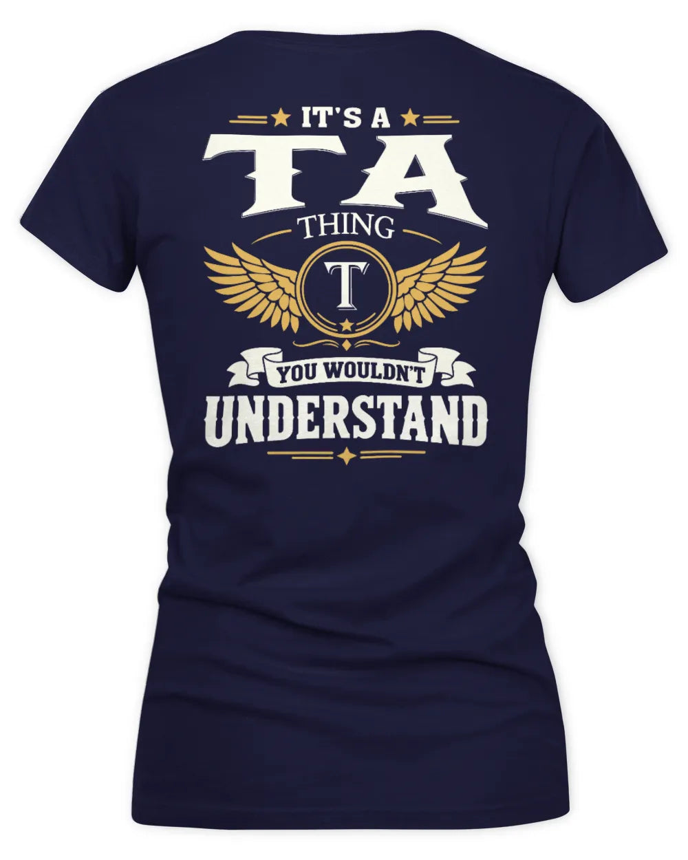 TA KT06-M008 It’s a [NAME] Thing – You Wouldn’t Understand | Personalized Vintage T-Shirt - Women's V-Neck T-Shirt - Navy