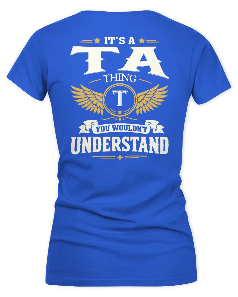 TA KT06-M008 It’s a [NAME] Thing – You Wouldn’t Understand | Personalized Vintage T-Shirt - Women's V-Neck T-Shirt - Royal