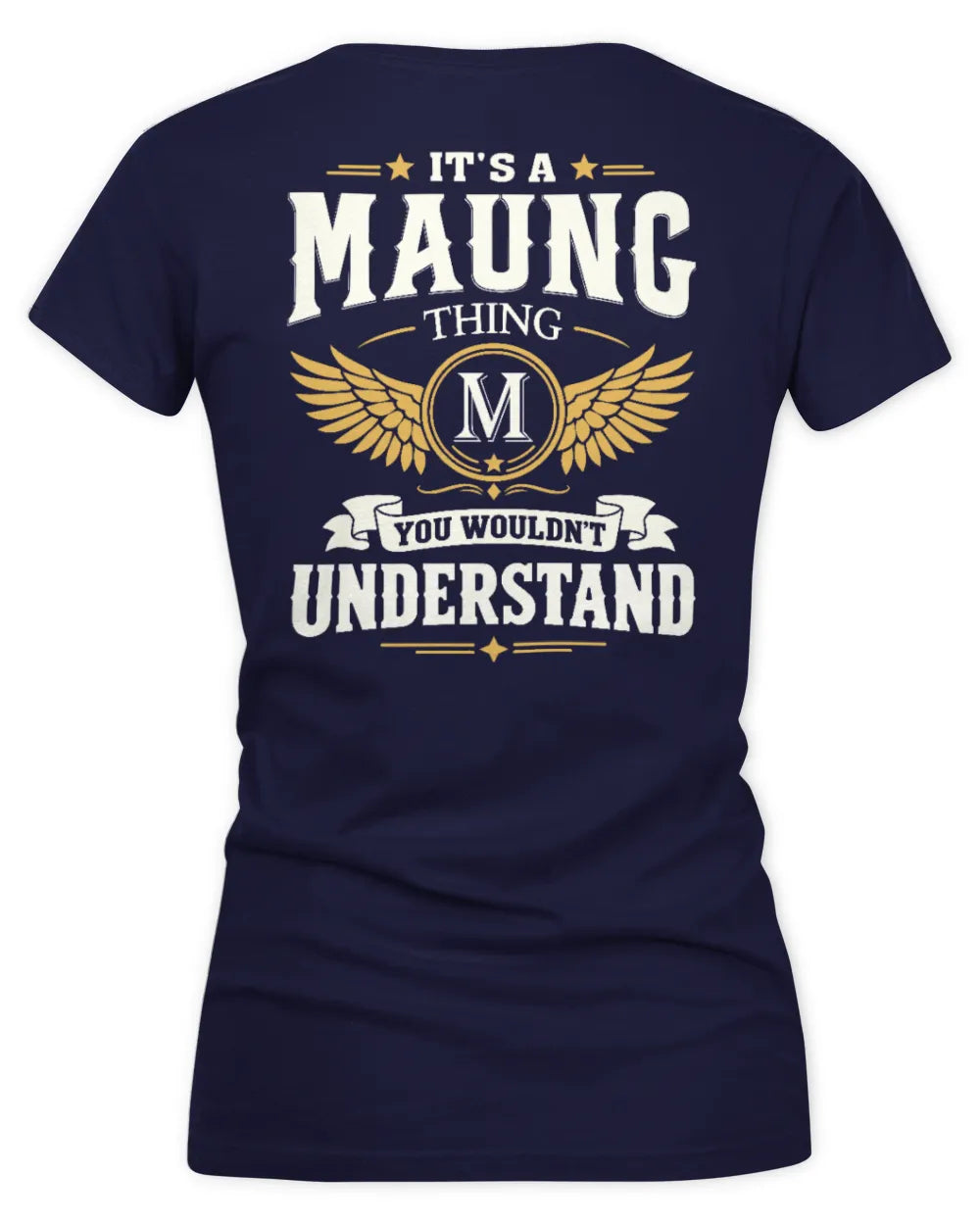 MAUNG KT06-M008 It’s a [NAME] Thing – You Wouldn’t Understand | Personalized Vintage T-Shirt - Women's V-Neck T-Shirt - Navy