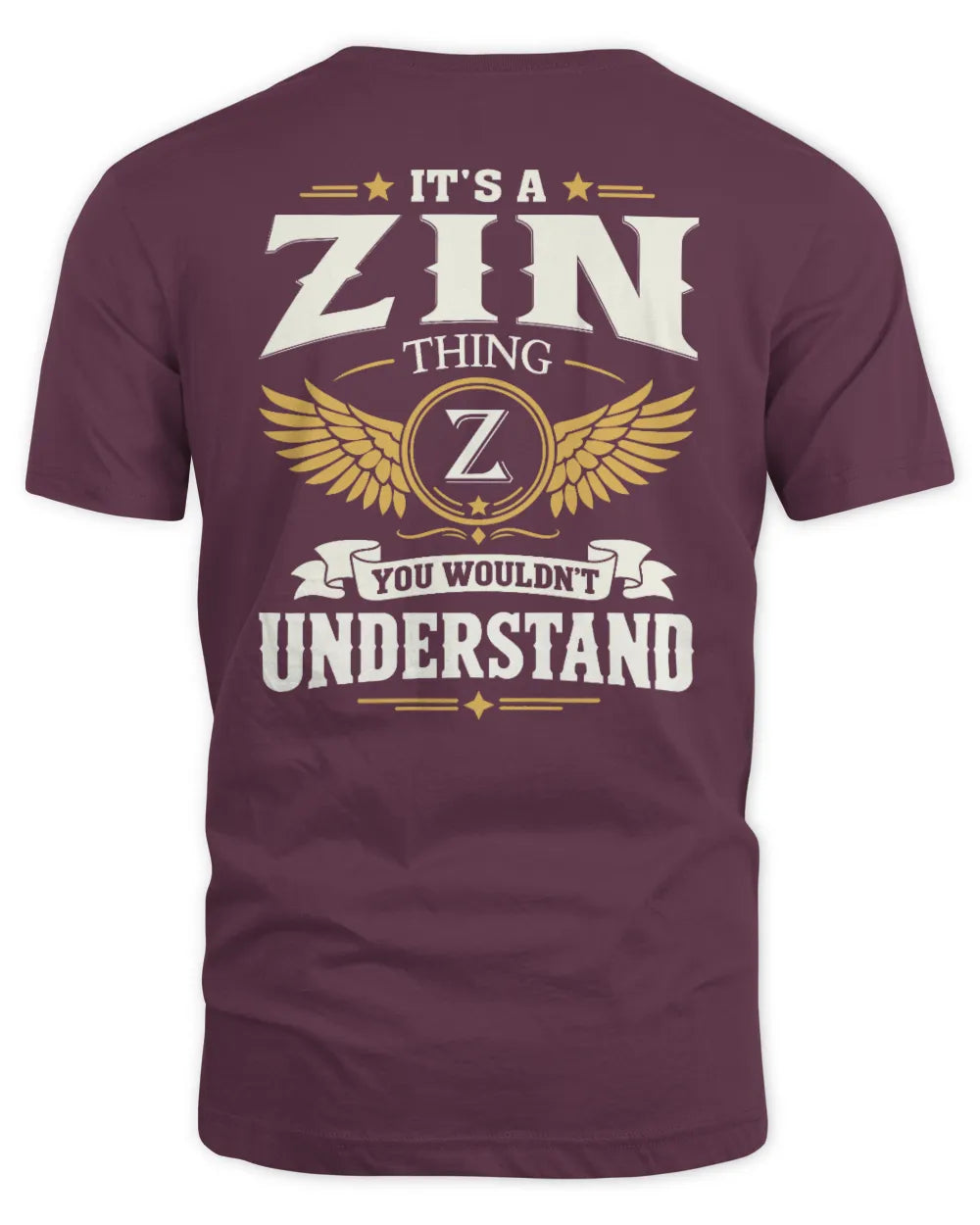ZIN KT06-M008 It’s a [NAME] Thing – You Wouldn’t Understand | Personalized Vintage T-Shirt - Unisex Standard T-Shirt - Maroon