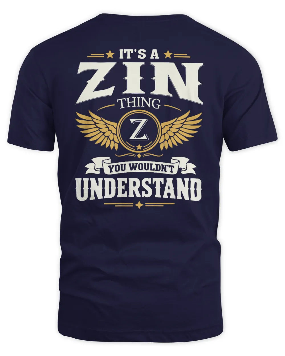 ZIN KT06-M008 It’s a [NAME] Thing – You Wouldn’t Understand | Personalized Vintage T-Shirt - Unisex Standard T-Shirt - Navy