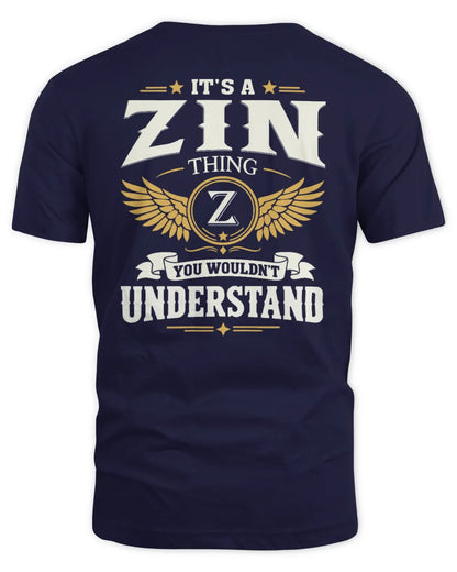 ZIN KT06-M008 It’s a [NAME] Thing – You Wouldn’t Understand | Personalized Vintage T-Shirt - Unisex Standard T-Shirt - Navy